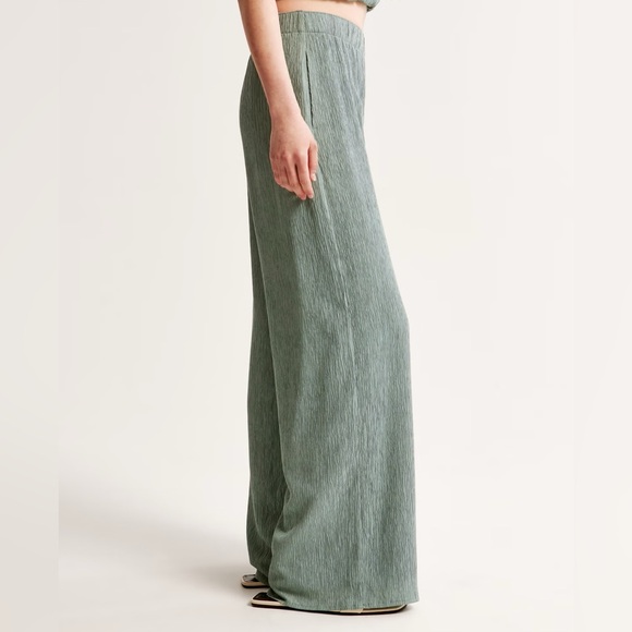 Abercrombie and Fitch Crinkle Textured Pull-On Pant XXS Long - Picture 4 of 5